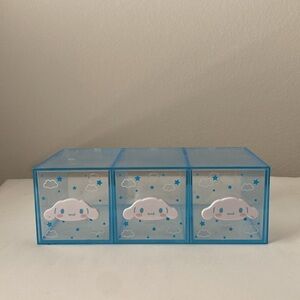 Sanrio Blue Cartoon Storage Box Trio